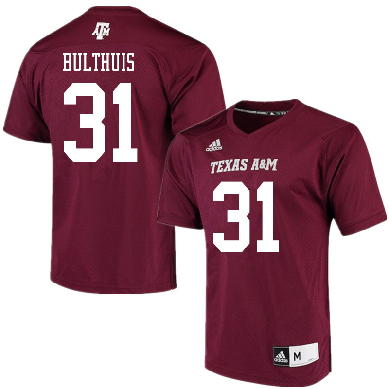 Men #31 Tyler Bulthuis Texas A&M Aggies College Football Jerseys Sale-Alternate